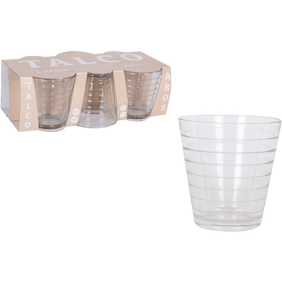 SET 6 VASOS 250CC TALCO AROS image 0