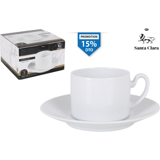 SET 3 TAZAS TE C/PLATO  image 0