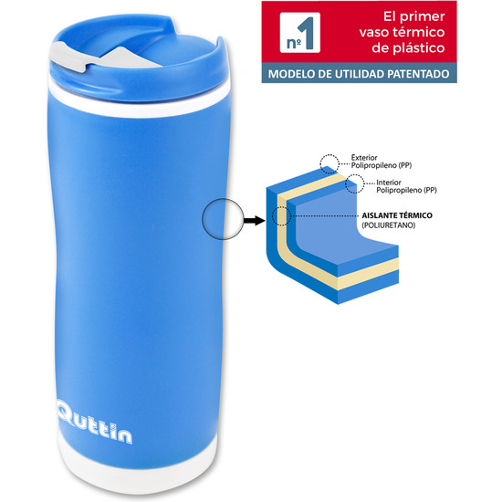 BOTELLA TERMO PLAST. 400ML QUTTIN image 4