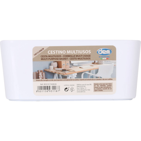 CESTA MULTIUSOS 19X13.5X8CM CONFORTIME image 1