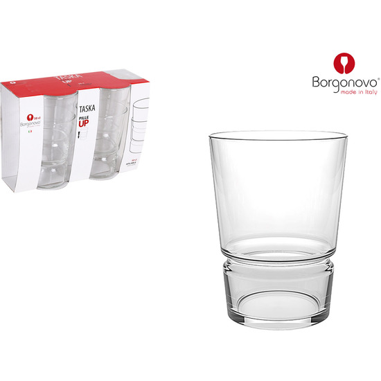 SET 4 VASOS SIDRA 50CL TASKA APILABLE image 0