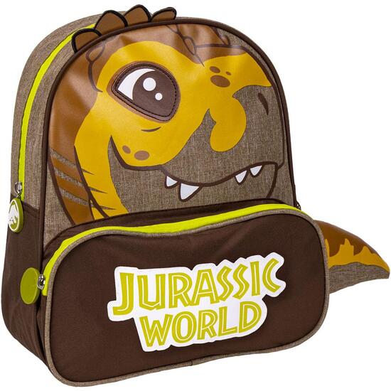 MOCHILA INFANTIL ESCOLAR JURASSIC PARK OCHRE image 0