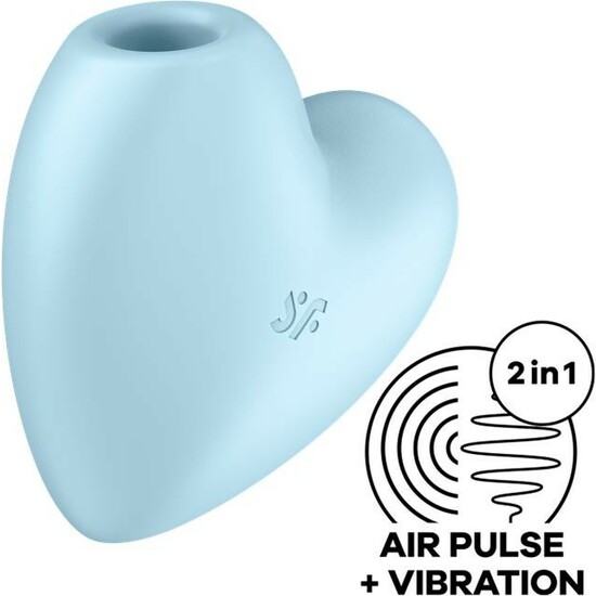 SATISFYER CUTIE HEART - BLUE image 0