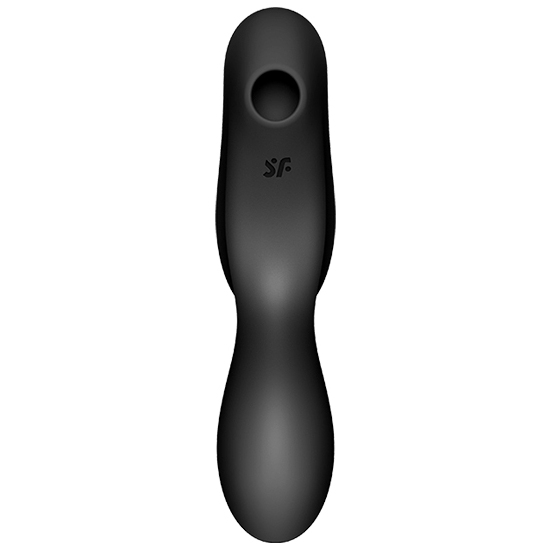 SATISFYER CURVY TRINITY 2 INSERTABLE AIR PULSE VIBRATOR - BLACK image 4