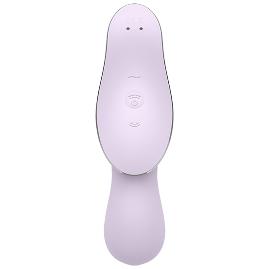 SATISFYER CURVY TRINITY 2 INSERTABLE AIR PULSE VIBRATOR - VIOLET image 3