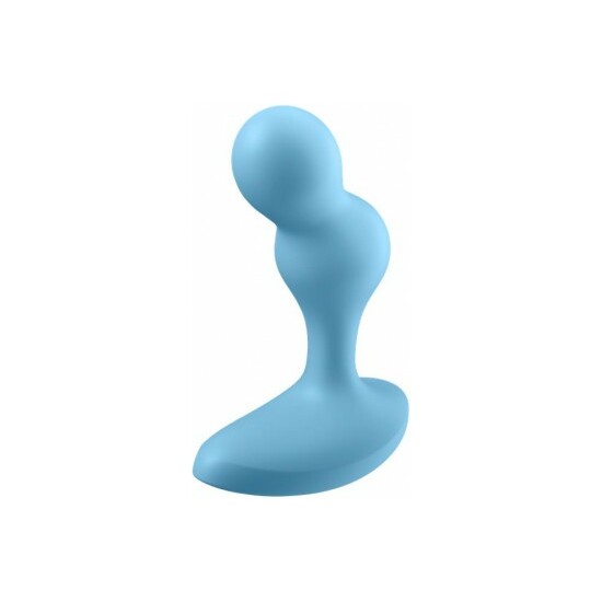 SATISFYER DEEP DIVER VIBRATING ANAL PLUG - LIGHT BLUE image 2