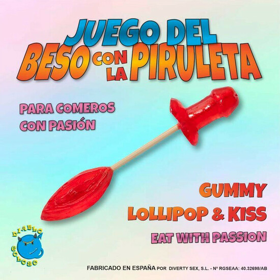 JUEGO CHUPA-CHUPS DOBLE PITO Y LABIOS GOMINOLA image 0