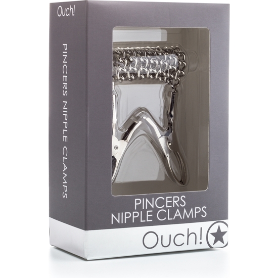 OUCH PINCERS NIPPLE CLAMS METAL image 1