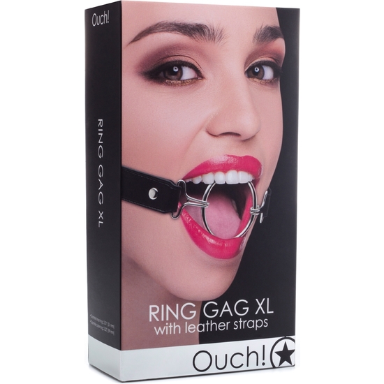OUCH RING GAG XL BLACK image 1
