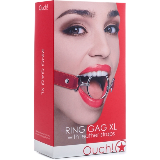 OUCH RING GAG XL RED image 1