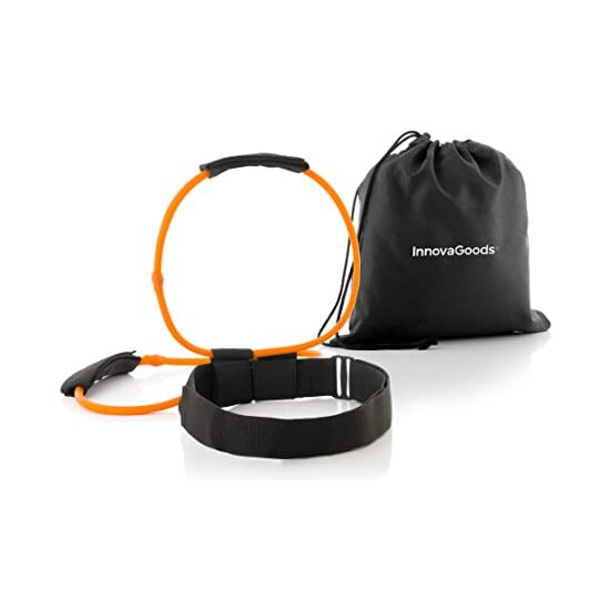 CINTURÓN CON BANDAS DE RESISTENCIA PARA GLÚTEOS Y GUÍA DE EJERCICIOS BOOTRAINER INNOVAGOODS image 0