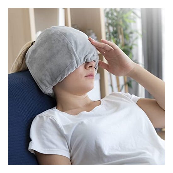GORRO DE GEL PARA MIGRAÑAS Y RELAJACIÓN HAWFRON INNOVAGOODS image 2