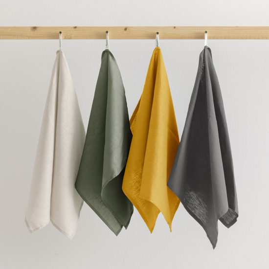 PACK 2 UNIDADES PAÑO DE COCINA LINO 100% ALGODÓN ARMY GREEN image 2