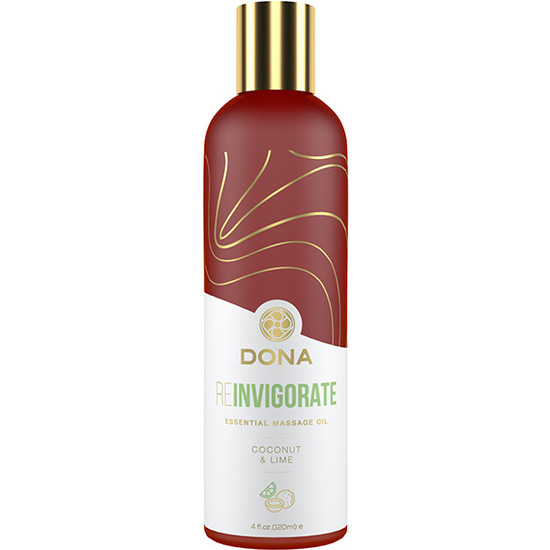 DONA - ESSENTIAL MASSAGE OIL REINVIGORATE COCONUT LIME 120 ML image 0