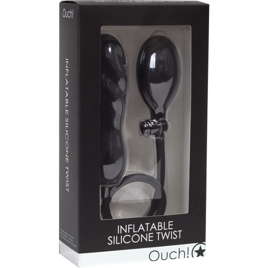 OUCH INFLATABLE SILICONE TWIST BLACK image 1