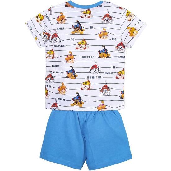 PIJAMA CORTO SINGLE JERSEY PUNTO PAW PATROL BLUE image 1