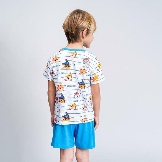 PIJAMA CORTO SINGLE JERSEY PUNTO PAW PATROL BLUE image 4