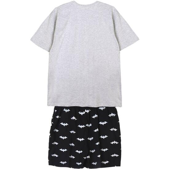 PIJAMA CORTO SINGLE JERSEY PUNTO BATMAN GRAY image 1