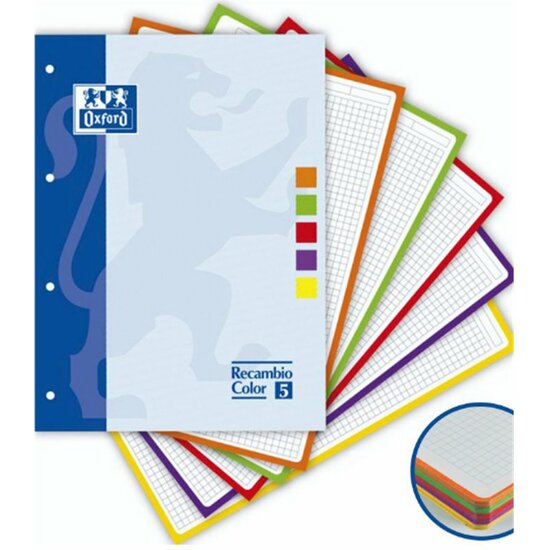 RECAMBIO OXFORD 5 COLORES A4 5X5 80H image 0
