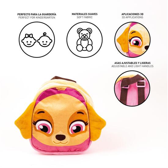 MOCHILA GUARDERIA PERSONAJE PELUCHE PAW PATROL PINK image 4