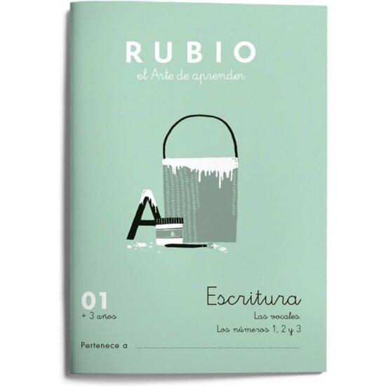 CUADERNO ESCRITURA RUBIO N.01 image 0