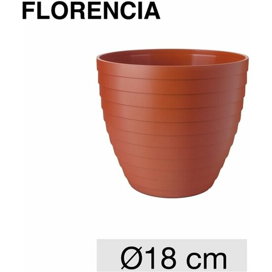 MACETA FLORENCIA - TERRACOTA - Ø18X16CM image 1