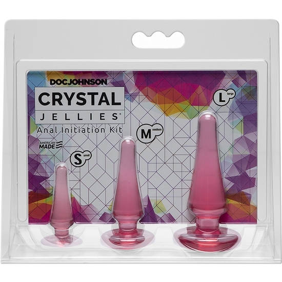 CRYSTAL JELLIES - ANAL INITIATION KIT PINK image 1