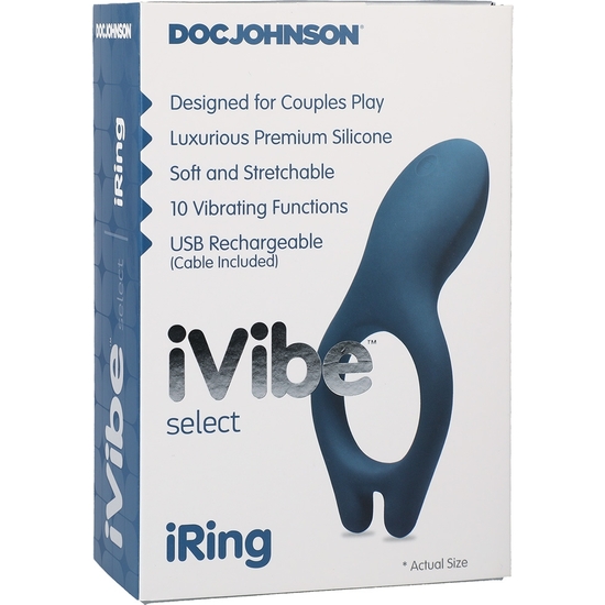IVIBE SELECT - IRING - MARINE BLUE VIBRATING - RECHARGEABLE image 1