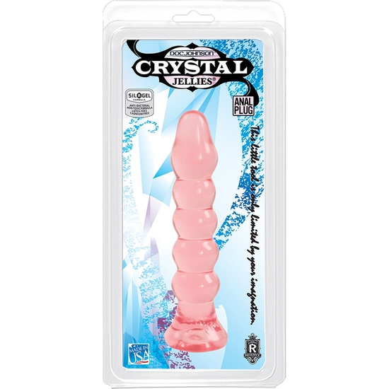 CRYSTAL JELLIES - ANAL PLUG PINK image 1