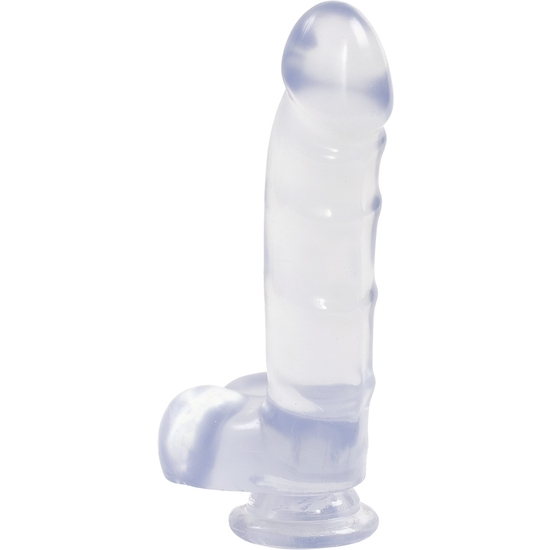 JELLY JEWELS - COCK AND BALLS WITH SUCTION CUP DIAMOND image 2