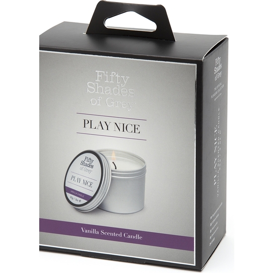 PLAY NICE VANILLA CANDLE - BLACK image 1