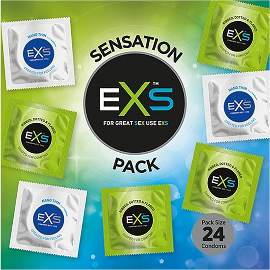 SENSATION PACK - 24 CONDOMS image 1