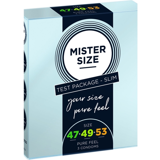 MISTER SIZE - PURE FEEL - 47, 49, 53 MM 3 PACK - TESTER image 0