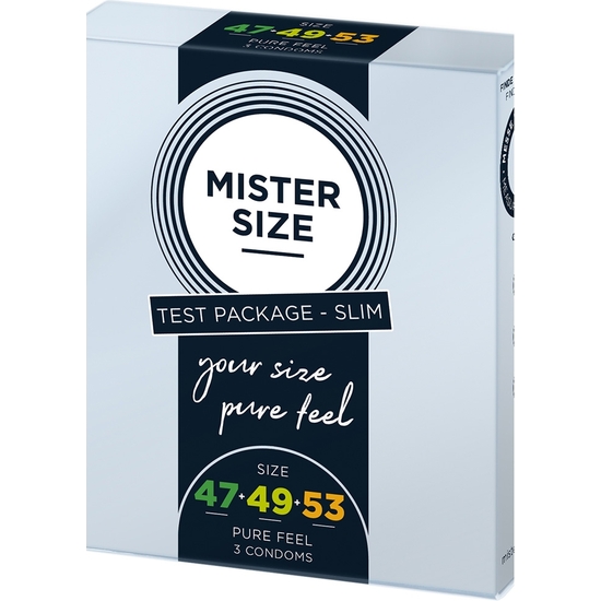 MISTER SIZE - PURE FEEL - 47, 49, 53 MM 3 PACK - TESTER image 1
