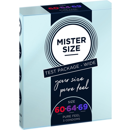 MISTER SIZE - PURE FEEL - 60, 64, 69 MM 3 PACK - TESTER image 0