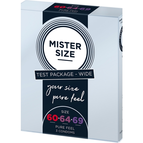 MISTER SIZE - PURE FEEL - 60, 64, 69 MM 3 PACK - TESTER image 1