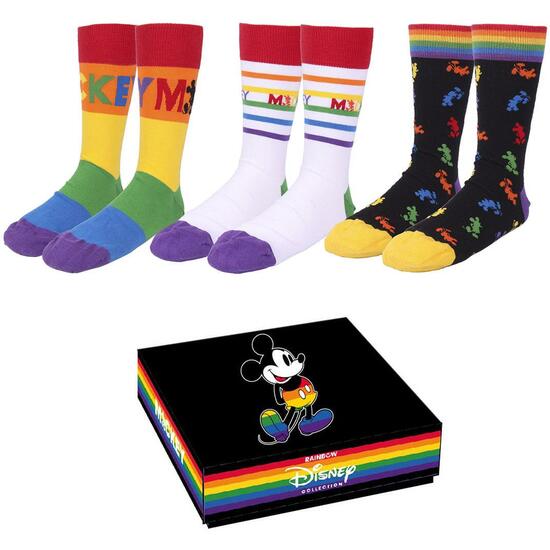 PACK CALCETINES 3 PIEZAS DISNEY PRIDE MULTICOLOR image 0