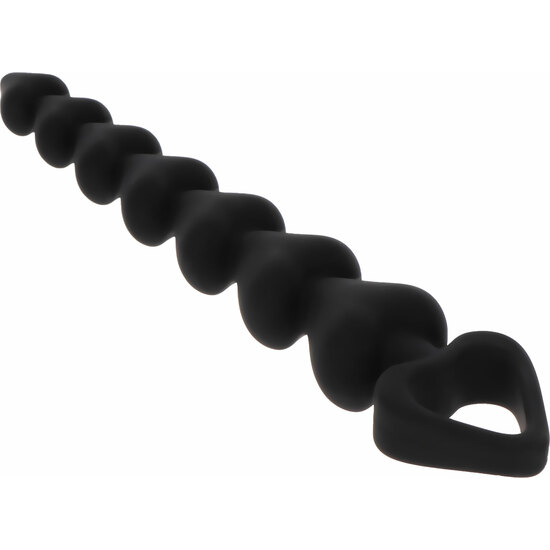 PLUG - HEART BEADS - BLACK image 2