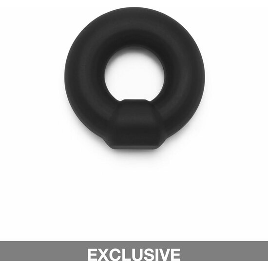 SOFT SILICONE STUD C-RING - BLACK image 3