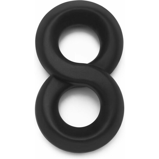 SOFT SILICONE JOCK C-RING - BLACK image 0