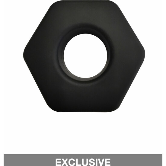 SOFT SILICONE HUNK C RING - BLACK image 2