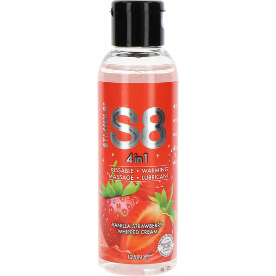 S8 4-IN-1 DESSERT LUBE 125ML - FRESA image 1