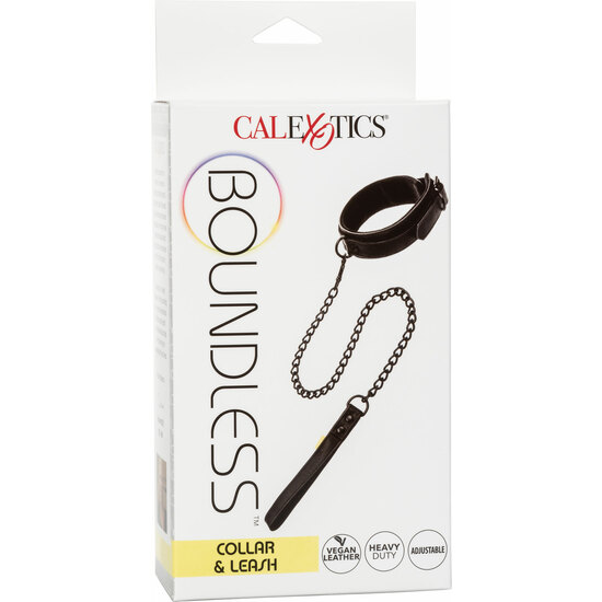 BOUNDLESS COLLAR AND LEASH - BLACK image 1