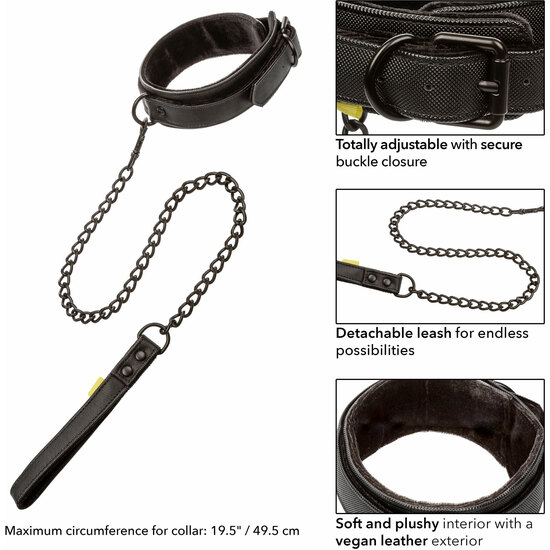 BOUNDLESS COLLAR AND LEASH - BLACK image 4