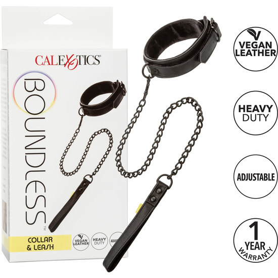 BOUNDLESS COLLAR AND LEASH - BLACK image 5