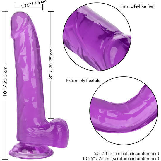 QUEEN SIZE DONG 8 INCH - PURPLE image 5
