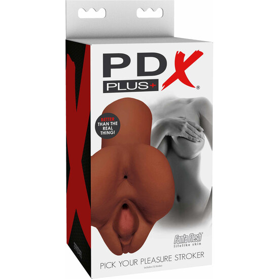 PICK YOUR PLEASURE STROKER - BROWN image 1