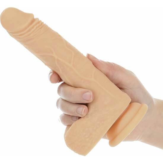 THRUSTING ROTATING VIBRATOR DILDO - SKIN image 3