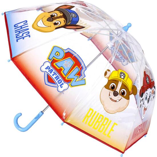 PARAGUAS MANUAL POE BURBUJA PAW PATROL MULTICOLOR image 0