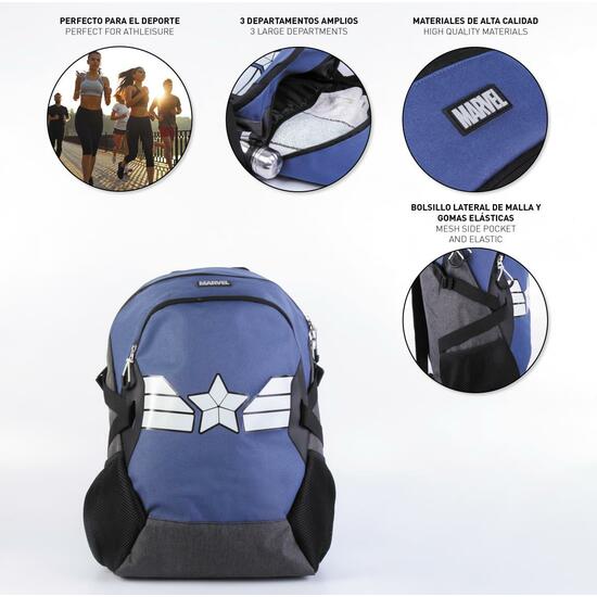 MOCHILA CASUAL DEPORTE MARVEL BLUE image 3